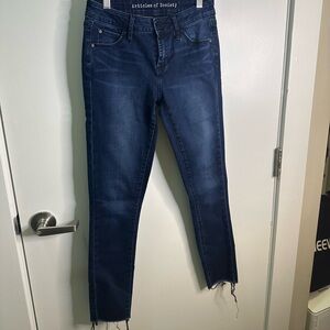Articles of Society Skinny Raw Hem Jeans, Size 24
